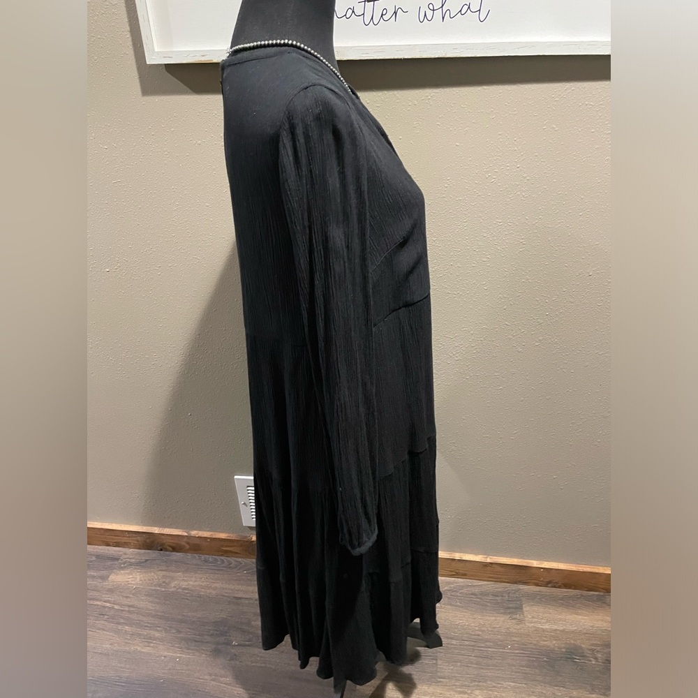 Loft Black Dress long sleeve -Size Small - Picture 9 of 11